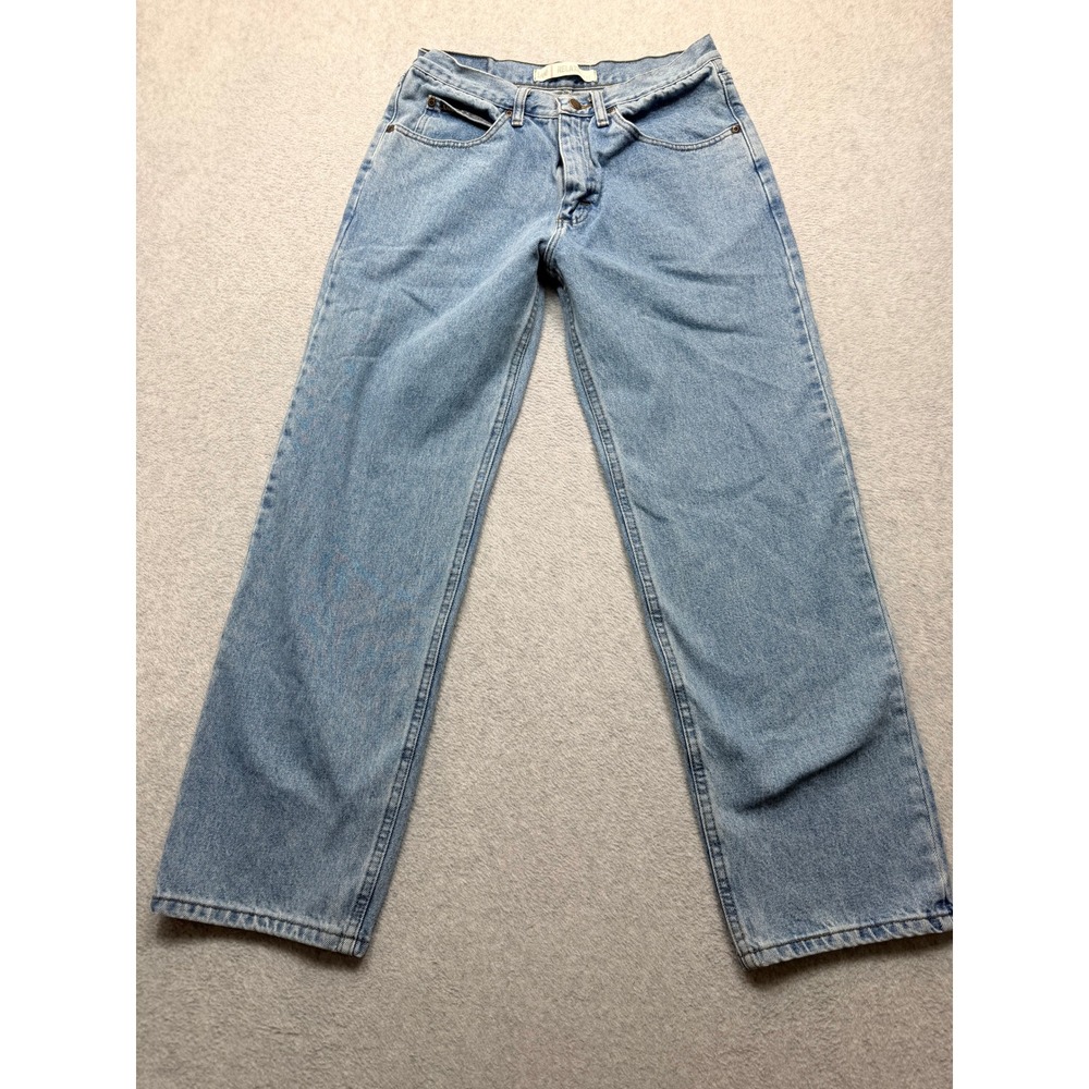 Lee Relaxed Fit Jeans Mens 32x30 Light Wash Blue Denim Straight Leg 2055516